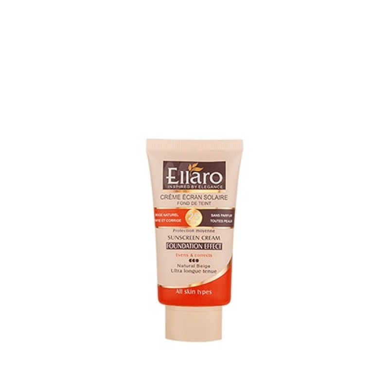 ضد آفتاب با پوشش کرم پودری بژ طبیعی SPF25 الارو